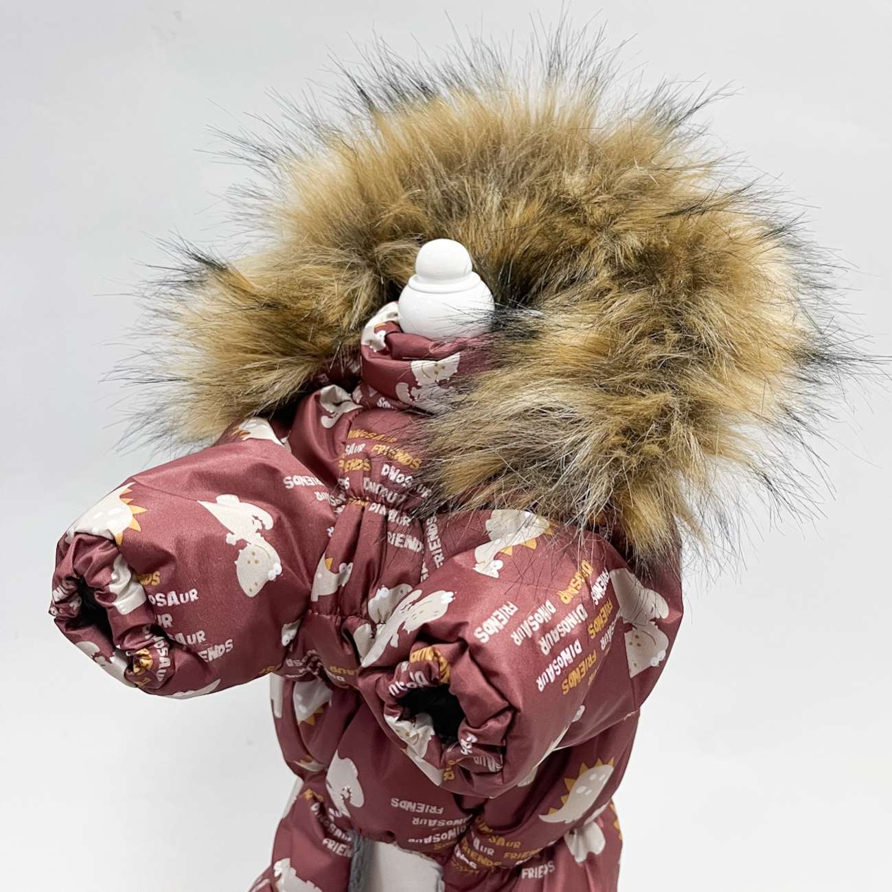 Зимний комбинезон для собак Аляска Динозаврики