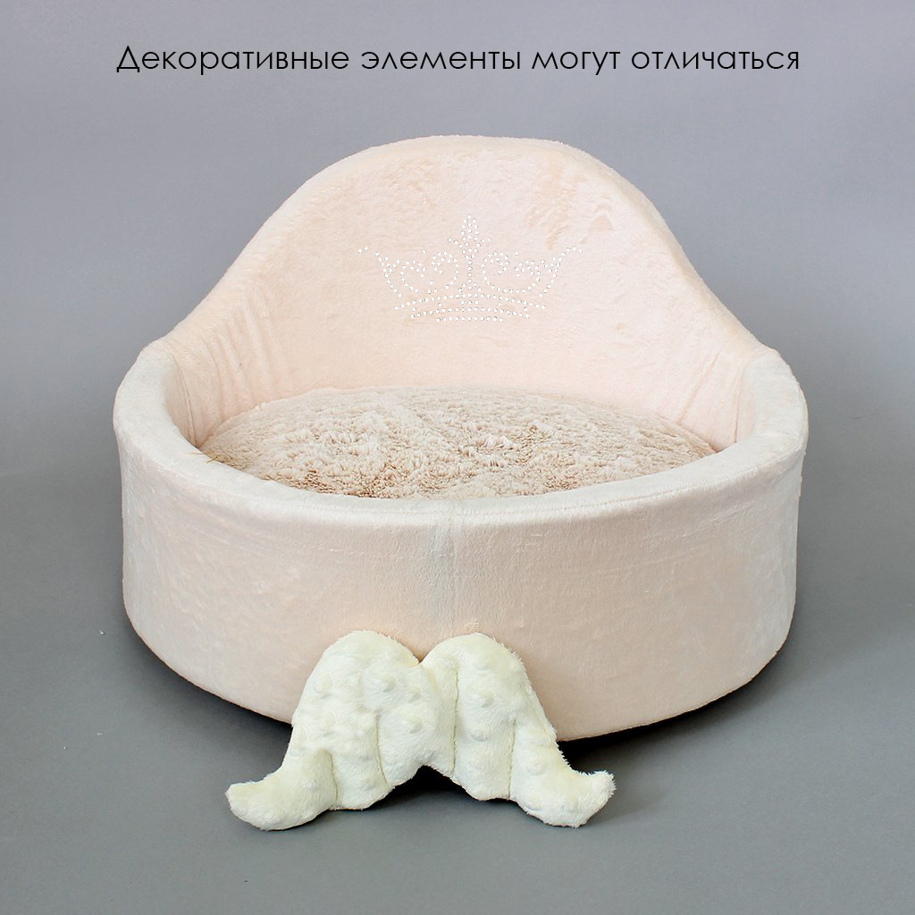 [Лежак] Лежанка для собак со спинкой Puffy Мэджик