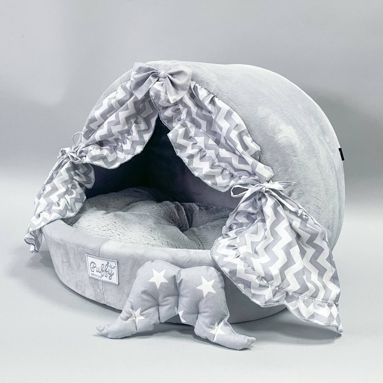 Домик для собаки со шторками Puffy Зигзаг
