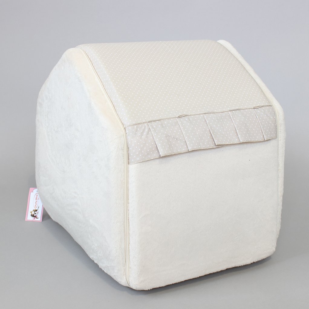 Дом-будка для собак Puffy молочный