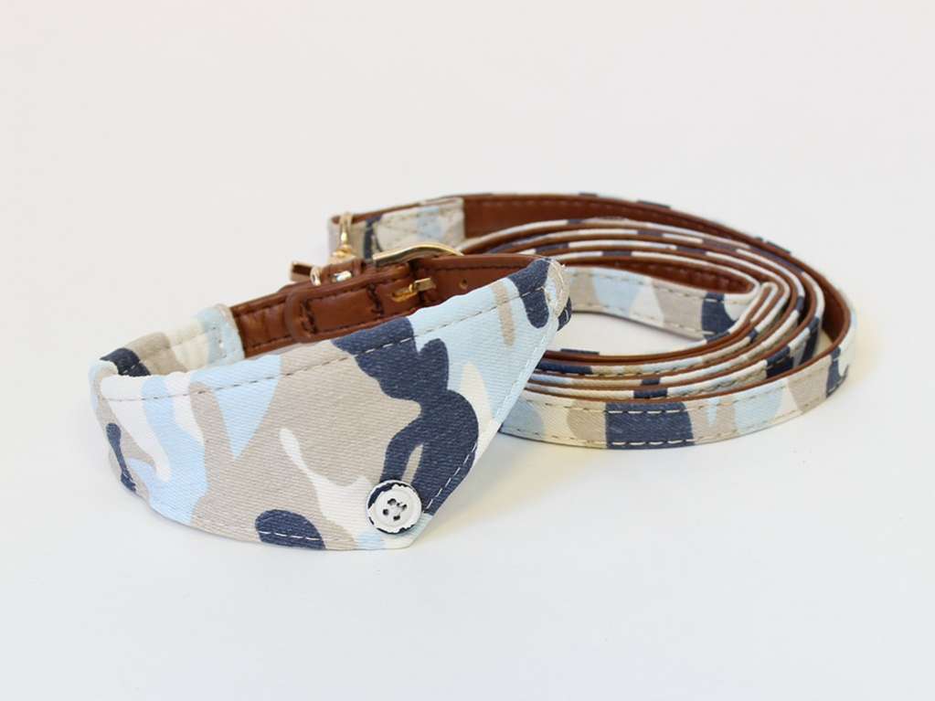 Ошейник и поводок для собаки Милитари