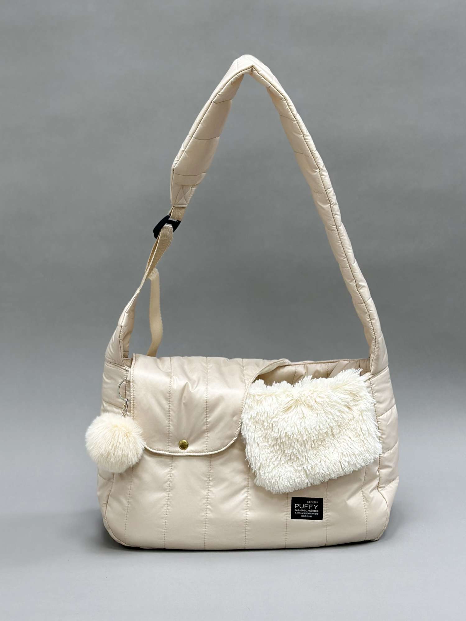 Сумка-слинг для собак Puffy Прогулка ваниль