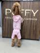 Дождевик Puffy шоколад нежно-розовый