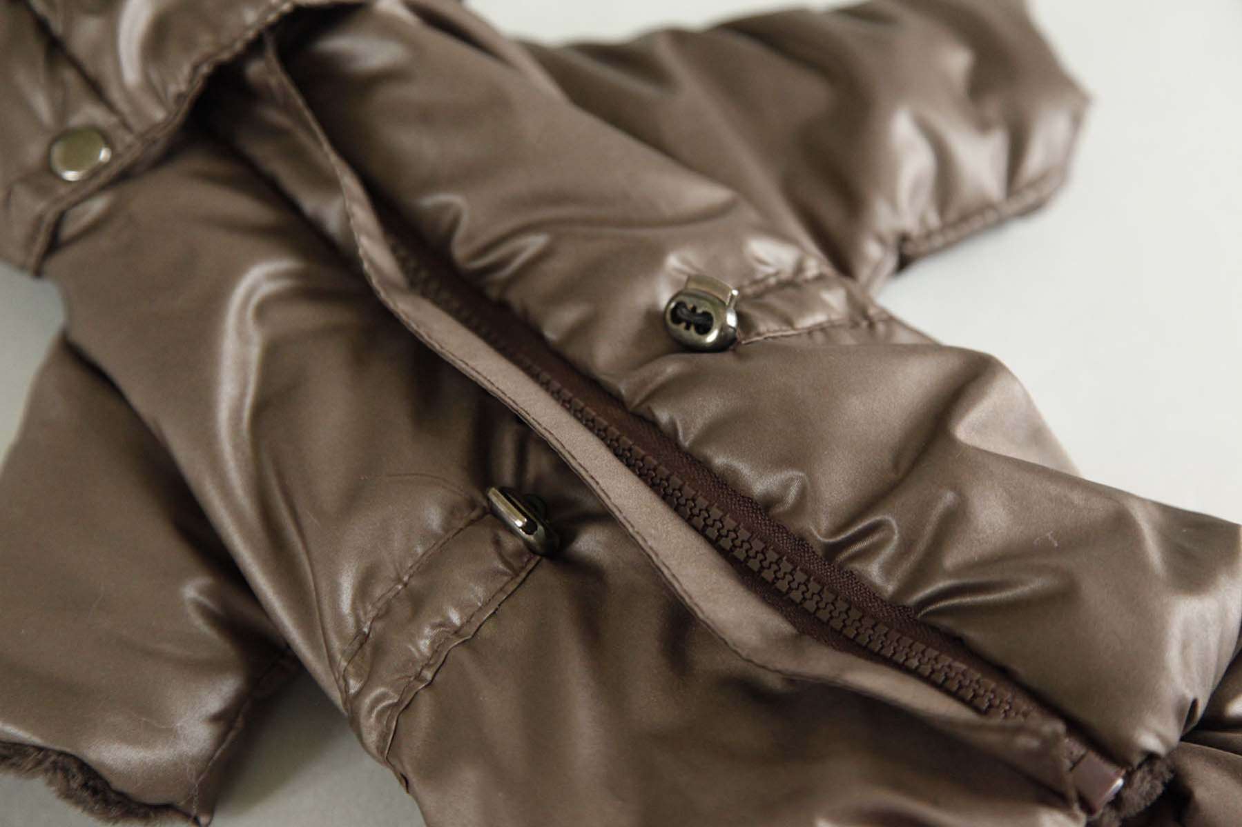 Зимний комбинезон для собак Северное сияние Шоколад