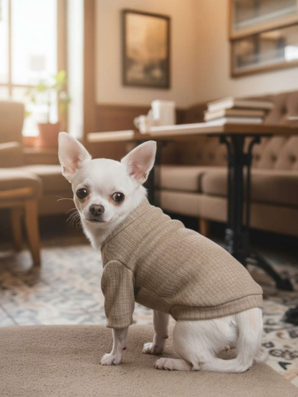 Свитшот для собак Puffy Лапша латте