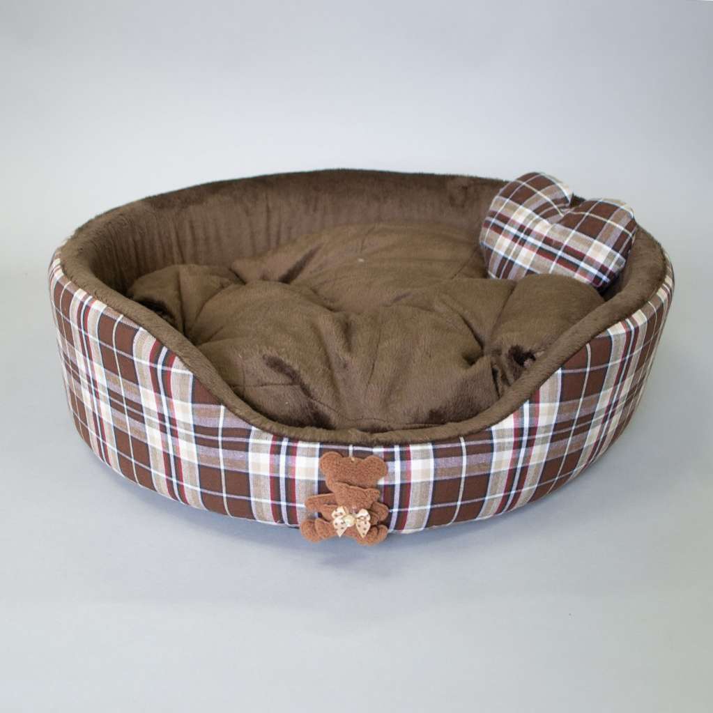 [Лежак] Лежанка для собак Puffy Браун