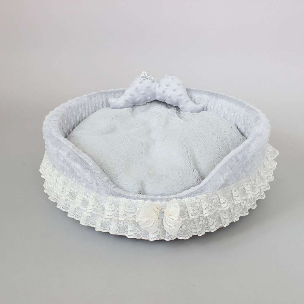 [Лежак] Лежанка для собак Puffy Дымка