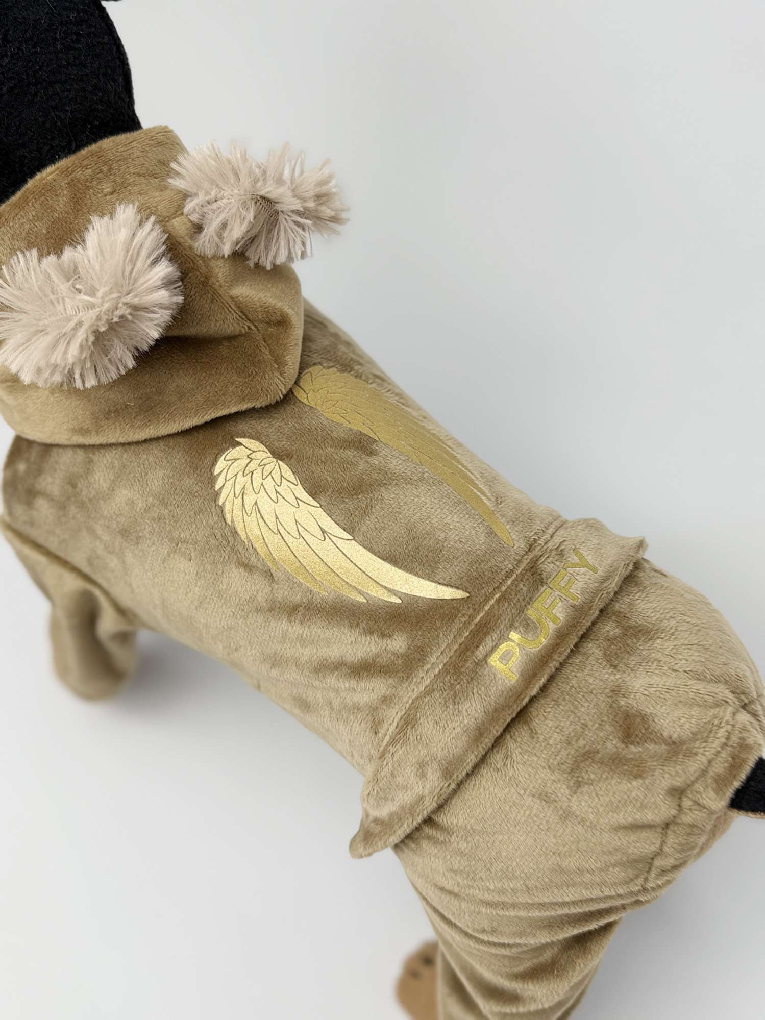 Велюровый костюм для собак Puffy Крылья шоко