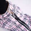 Дождевик для собаки утепленный Puffy Burberry
