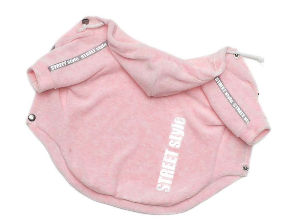 Толстовка для собак велюровая Premium Уличный стиль