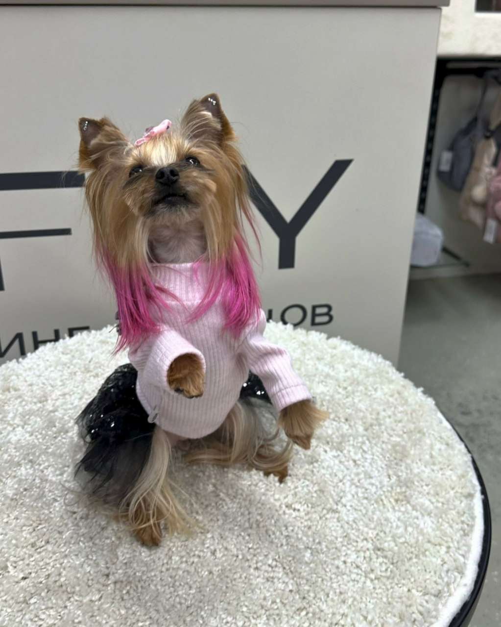 Платье Puffy Коко розовое