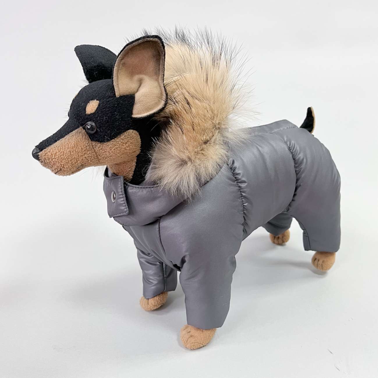 Зимний комбинезон для собак Северное сияние Карбон