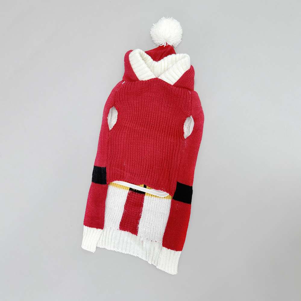 Свитер для собак с капюшоном Triol Дед Мороз