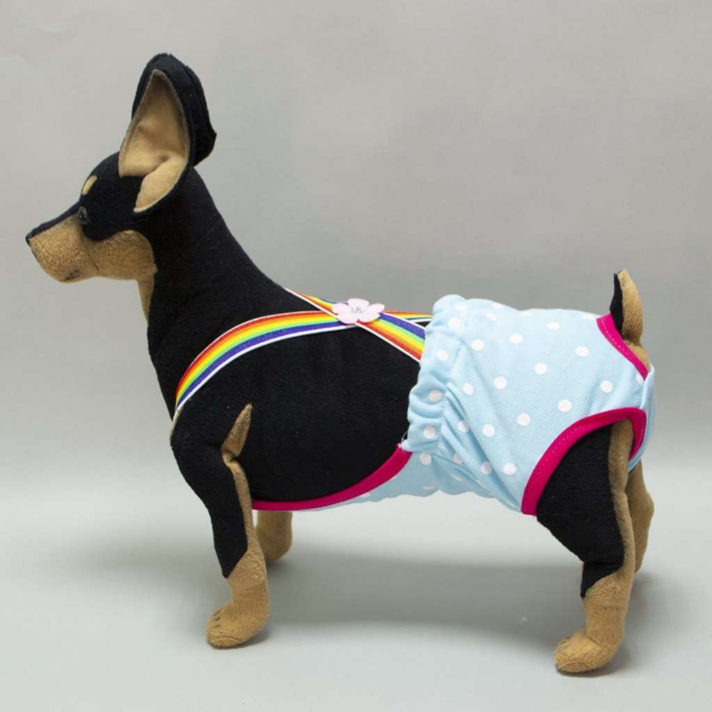 Трусы для собак Подтяжки Pet Горошки