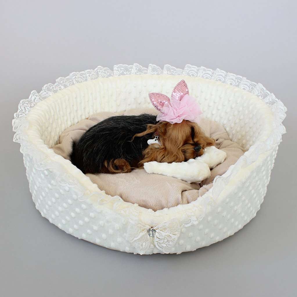 [Лежак] Лежанка для собак Puffy Пломбир