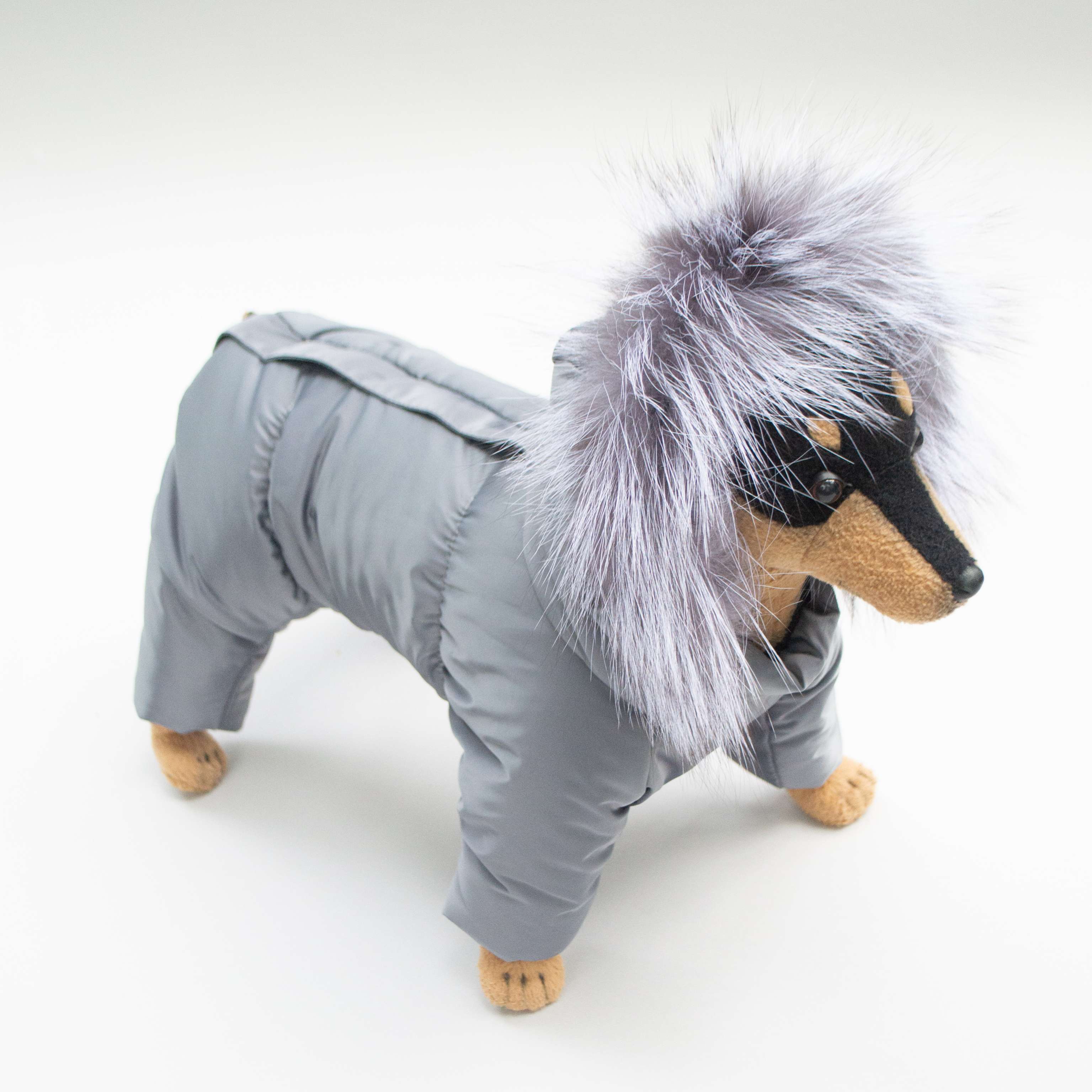 Зимний комбинезон для собак Северное сияние Сталь