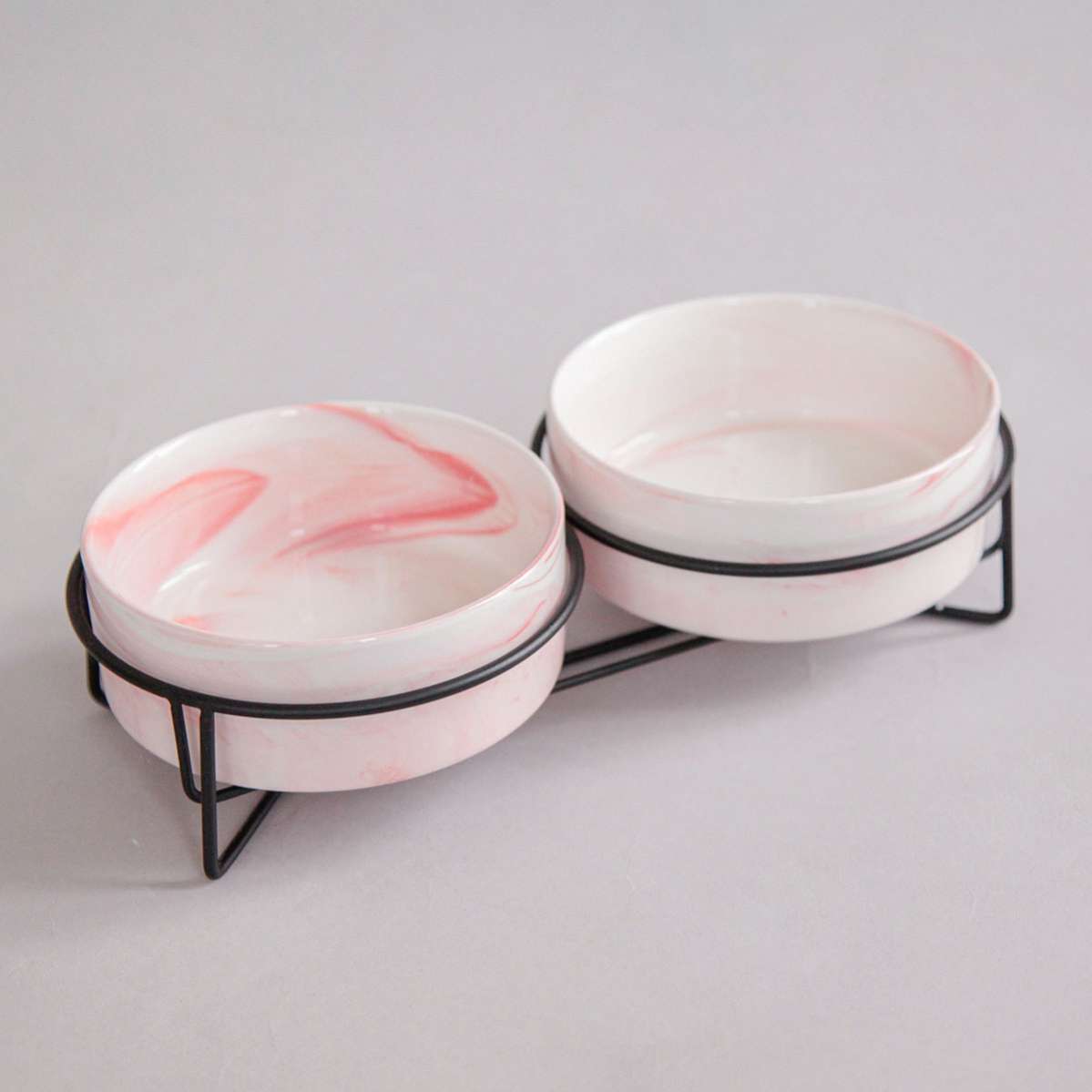 Миска для собак на подставке Pet Мрамор