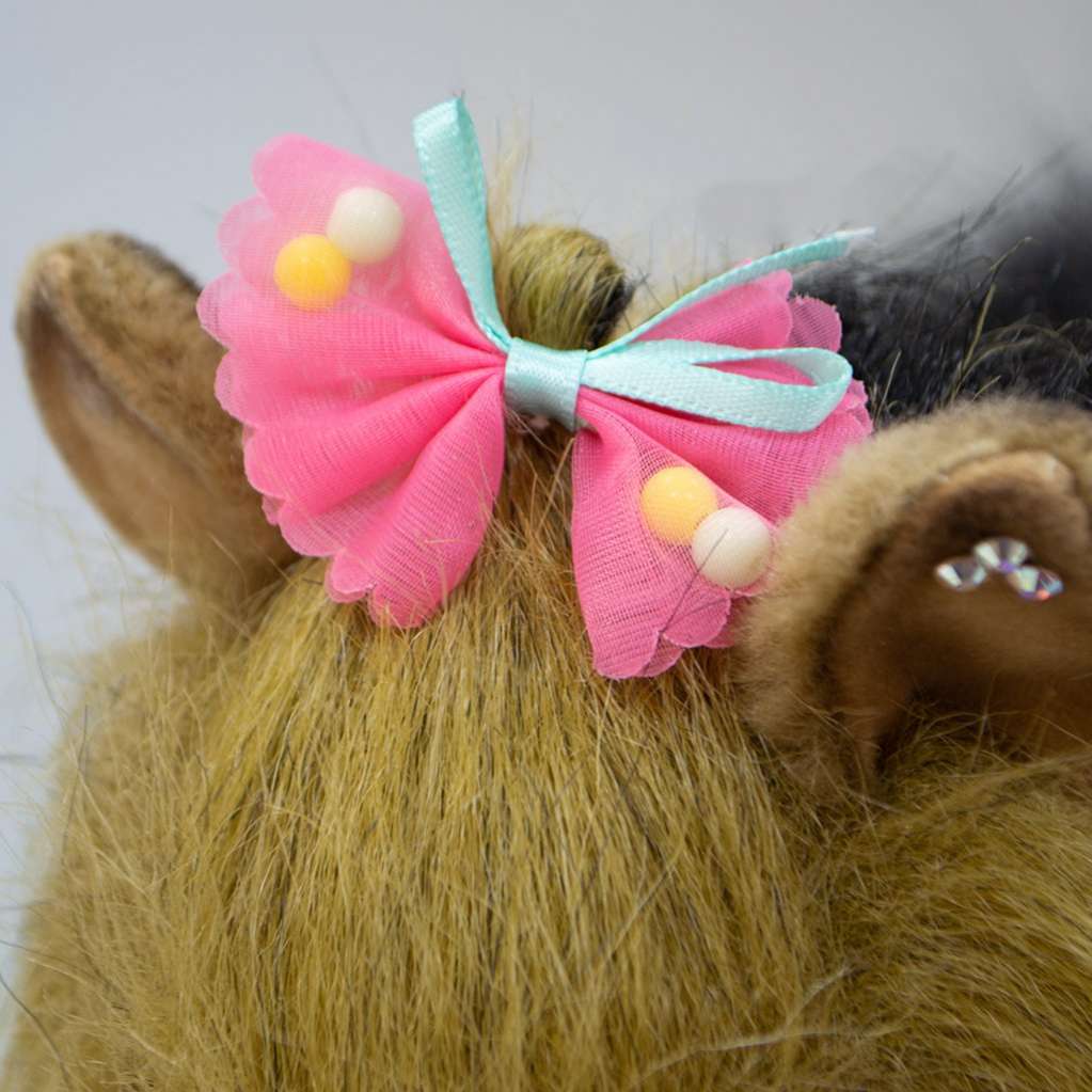 Резинка для собак Pet Бантик с бусинкой