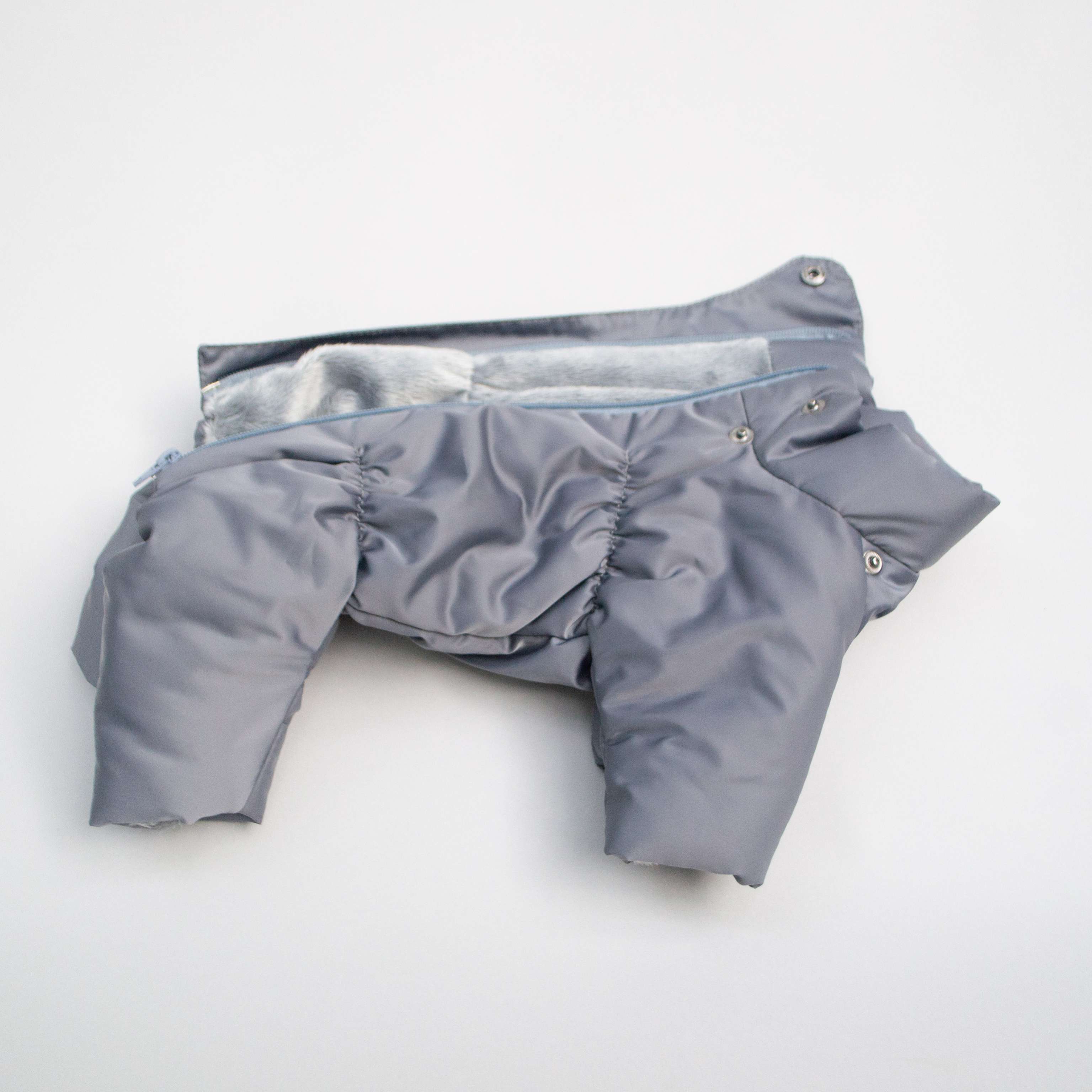 Зимний комбинезон для собак Северное сияние Сталь