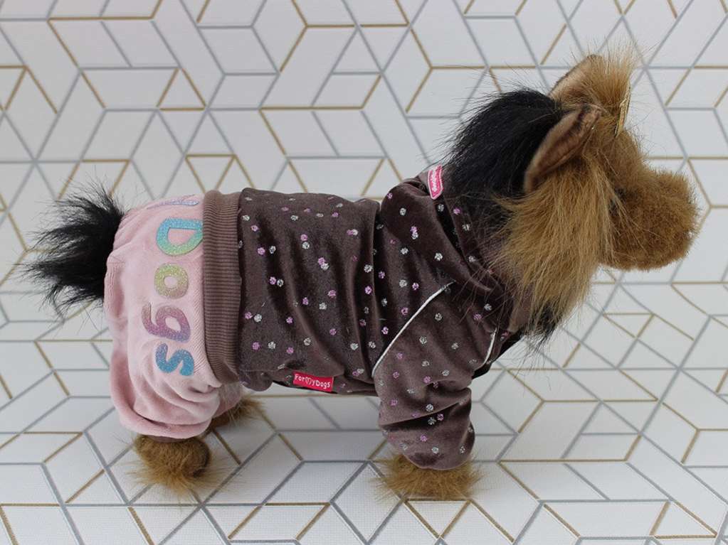 Костюм для собак велюровый ForMyDogs Конфетти