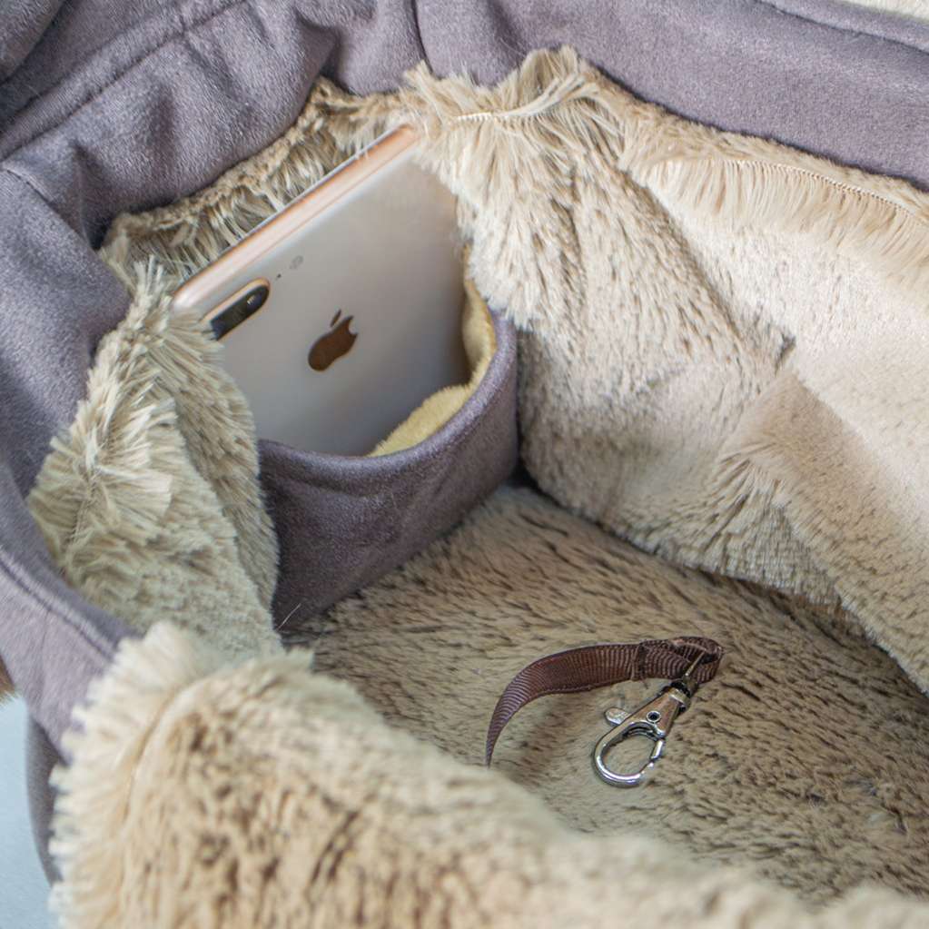 Сумка для собак Слинг Puffy Корица