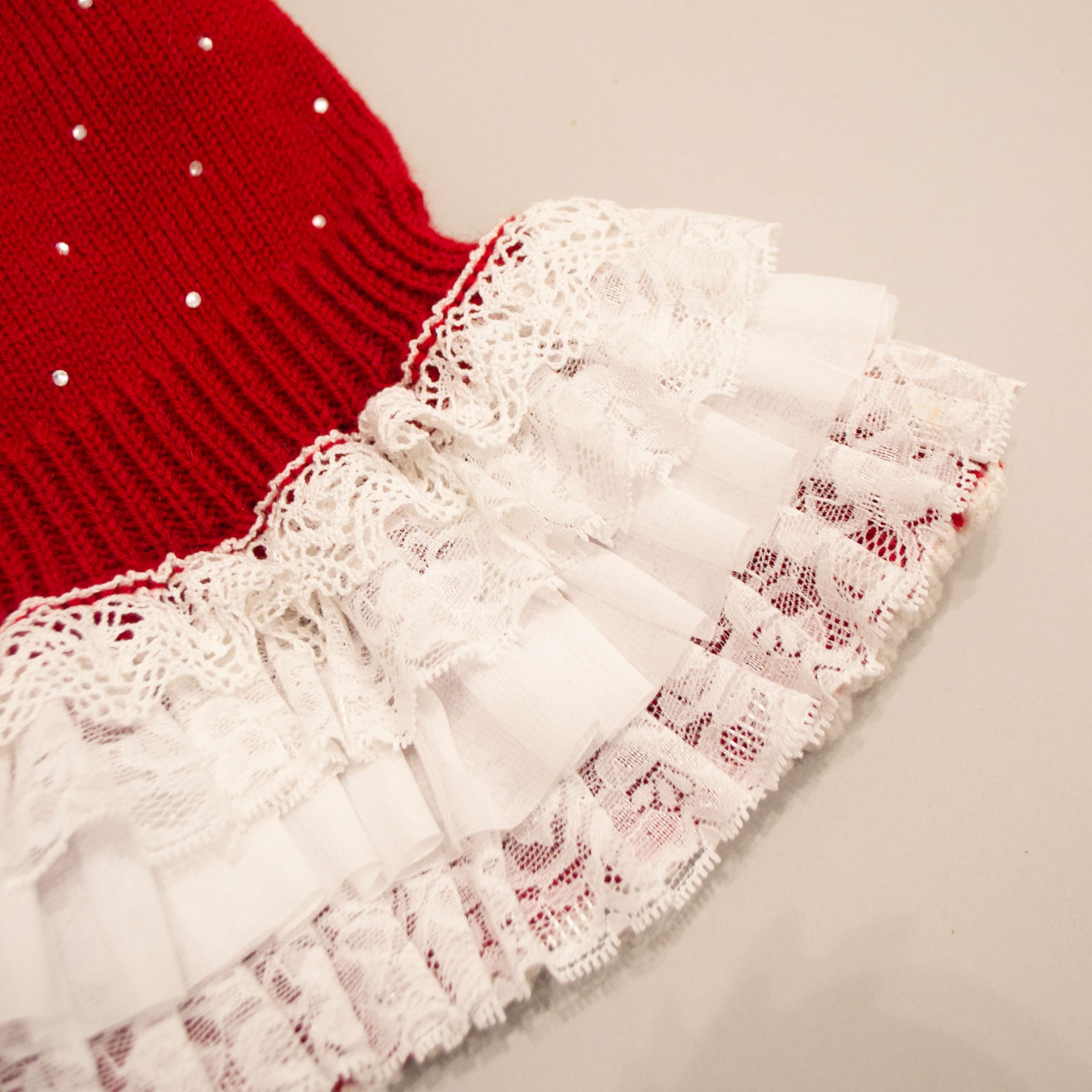 Шерстянное платье для собак Puffy Скарлет