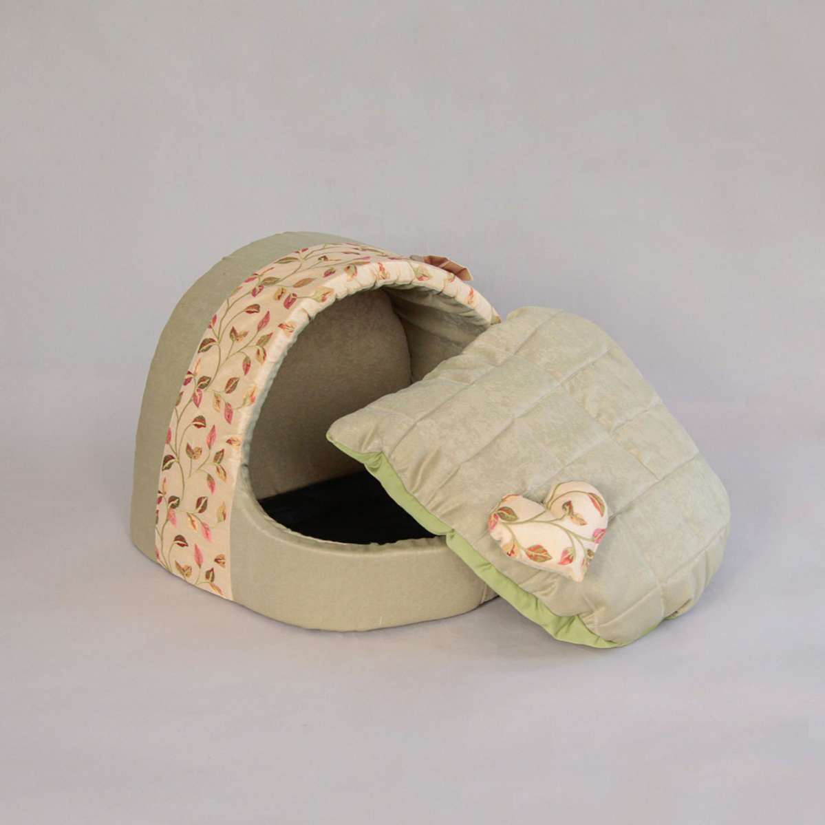 Домик для собаки круглый Puffy Листья