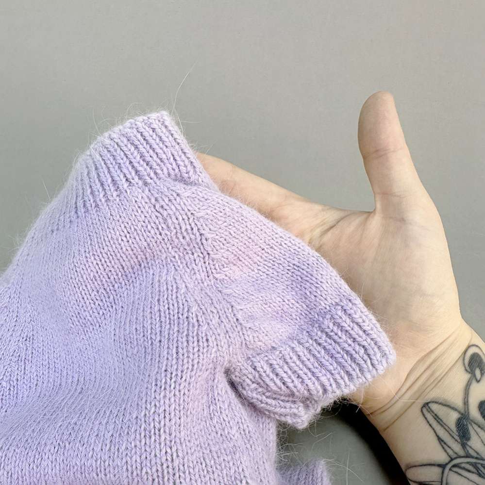 Вязаный свитер для собак Puffy Пух норки Сиреневый