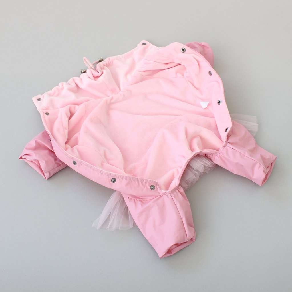 Дождевик для собаки утепленный Puffy Angel с юбкой