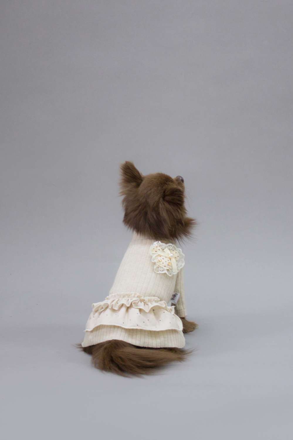 Платье для собак Puffy Лапша бежевое