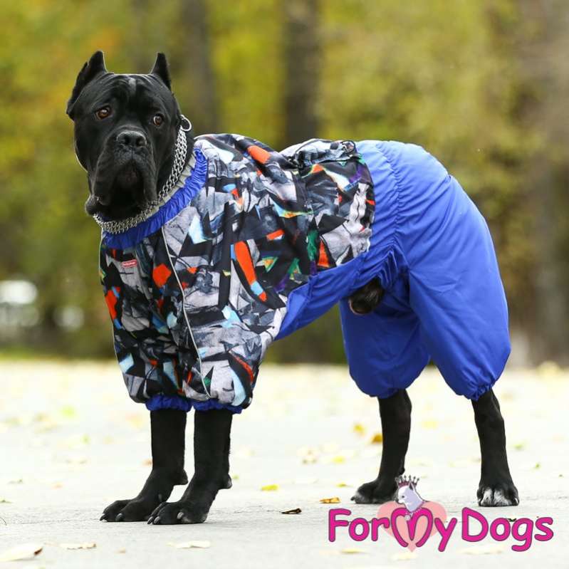 Зимний комбинезон для собак средних и крупных пород ForMyDogs Абстракция