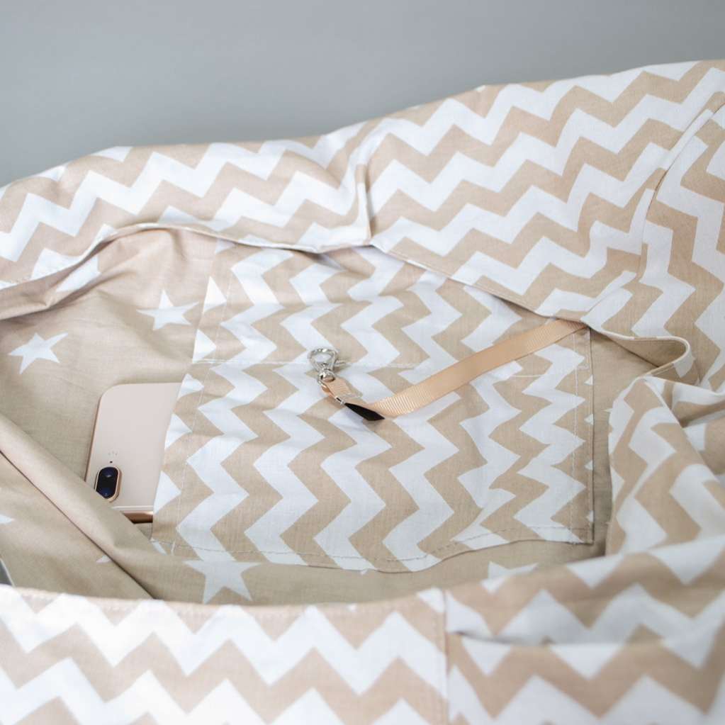 Сумка для собак Гамак Puffy Бежевый Зигзаг летняя