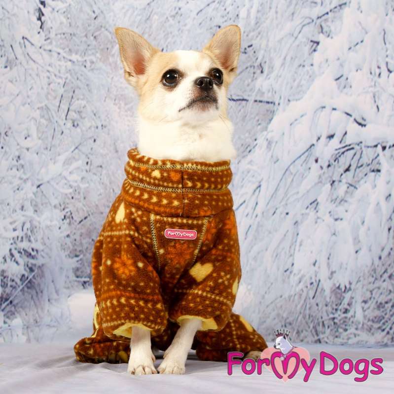 Зимний комбинезон для собак флисовый ForMyDogs Пряник