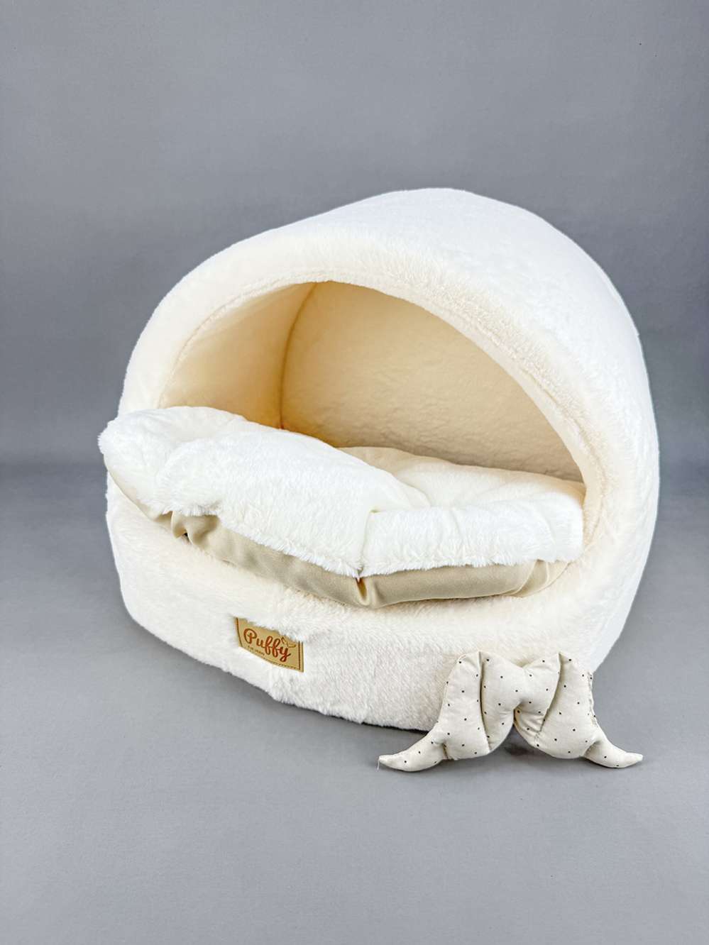 Домик для собаки круглый Puffy Шампань