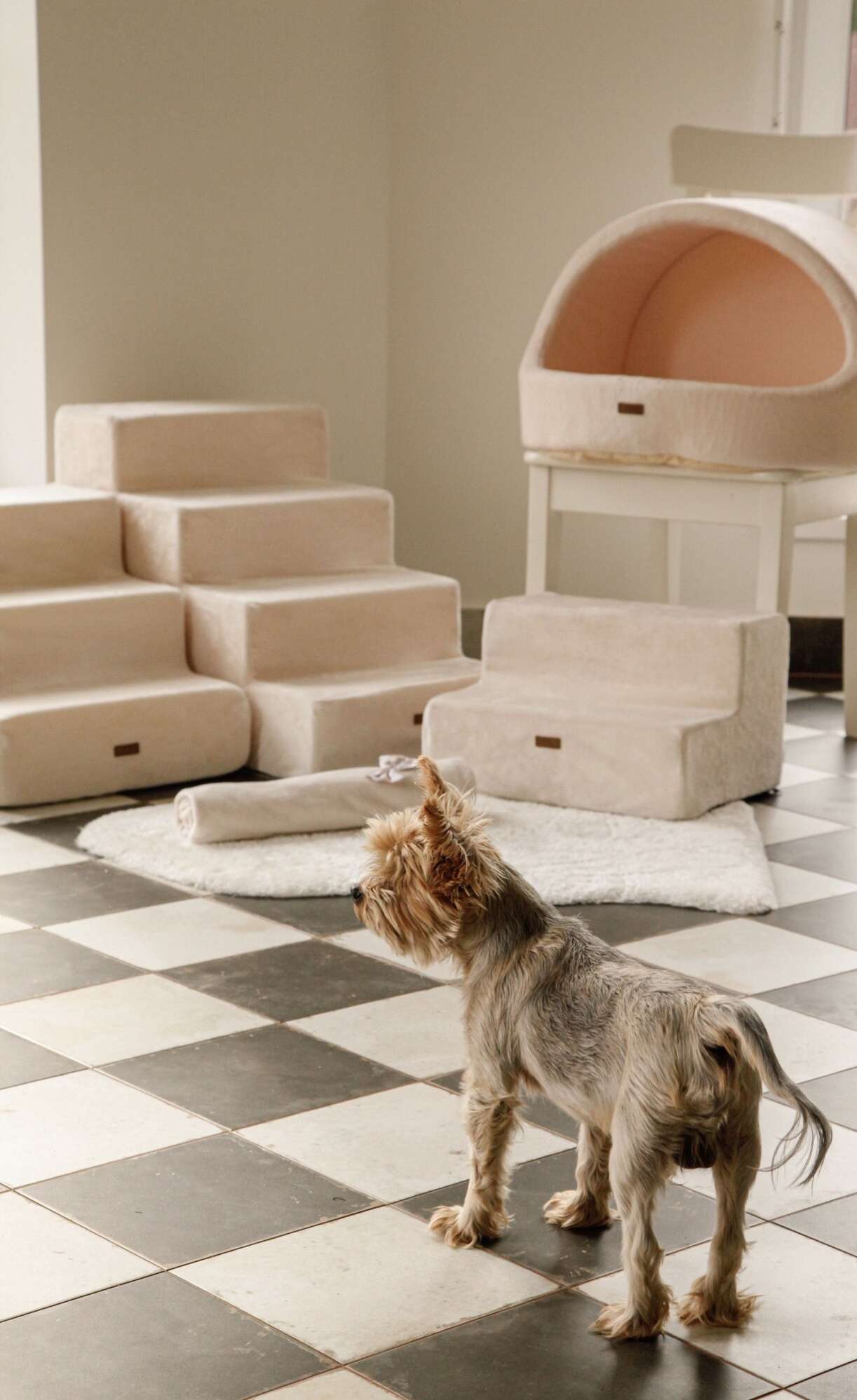 Лестница для собак Puffy Молочная