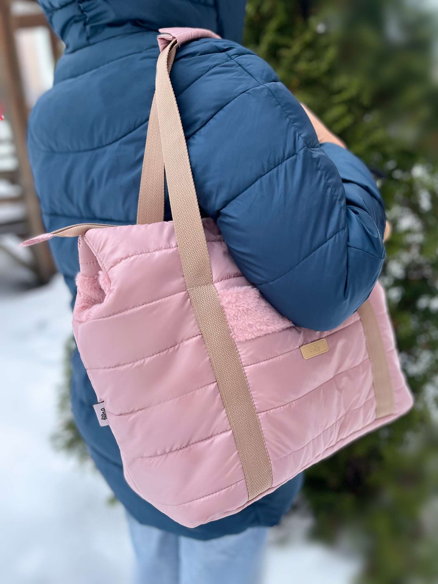 Сумка для собак Puffy Дакота пудровая