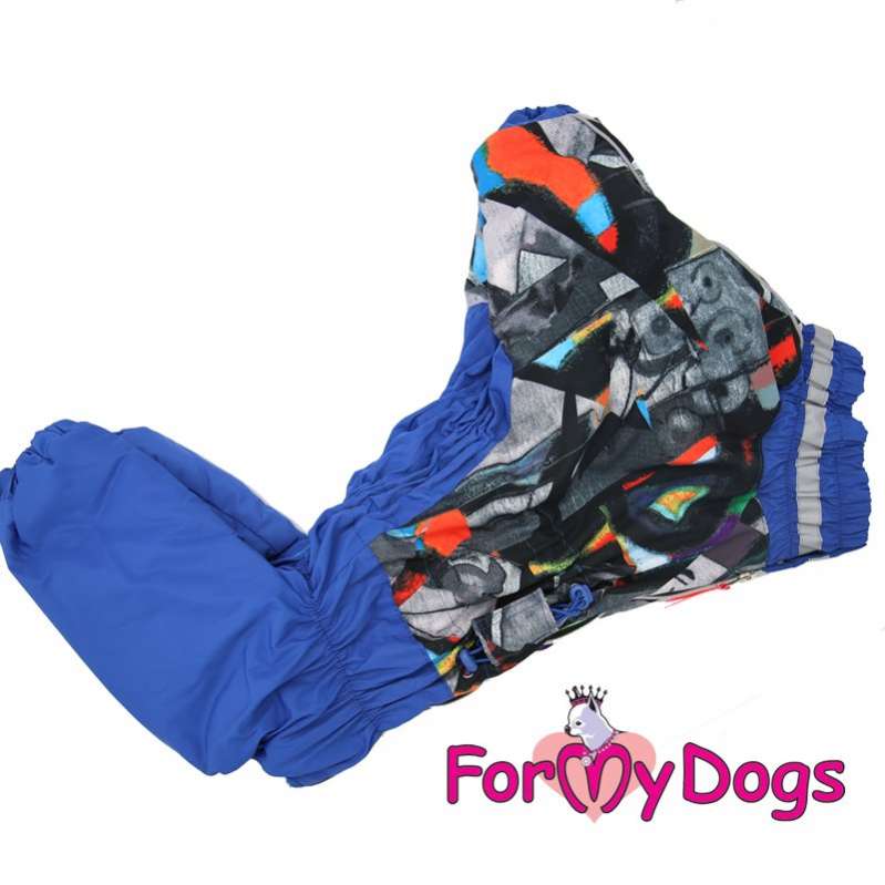 Зимний комбинезон для собак средних и крупных пород ForMyDogs Абстракция