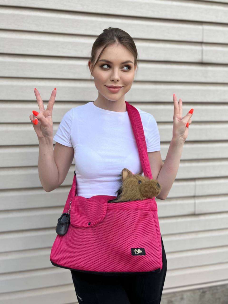 Слинг для собак Puffy Лето Малиновый