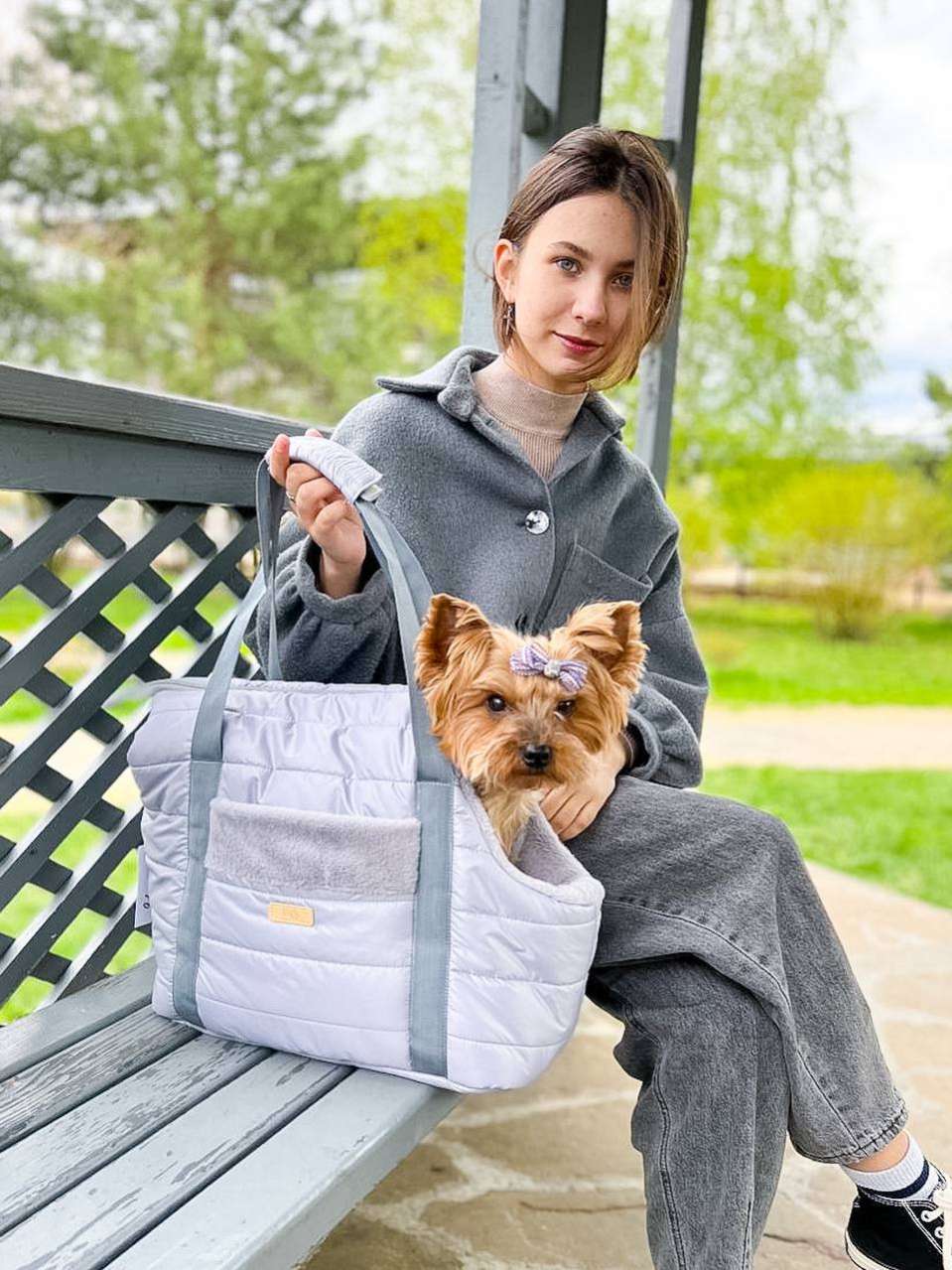 Сумка для собак Puffy Дакота серая