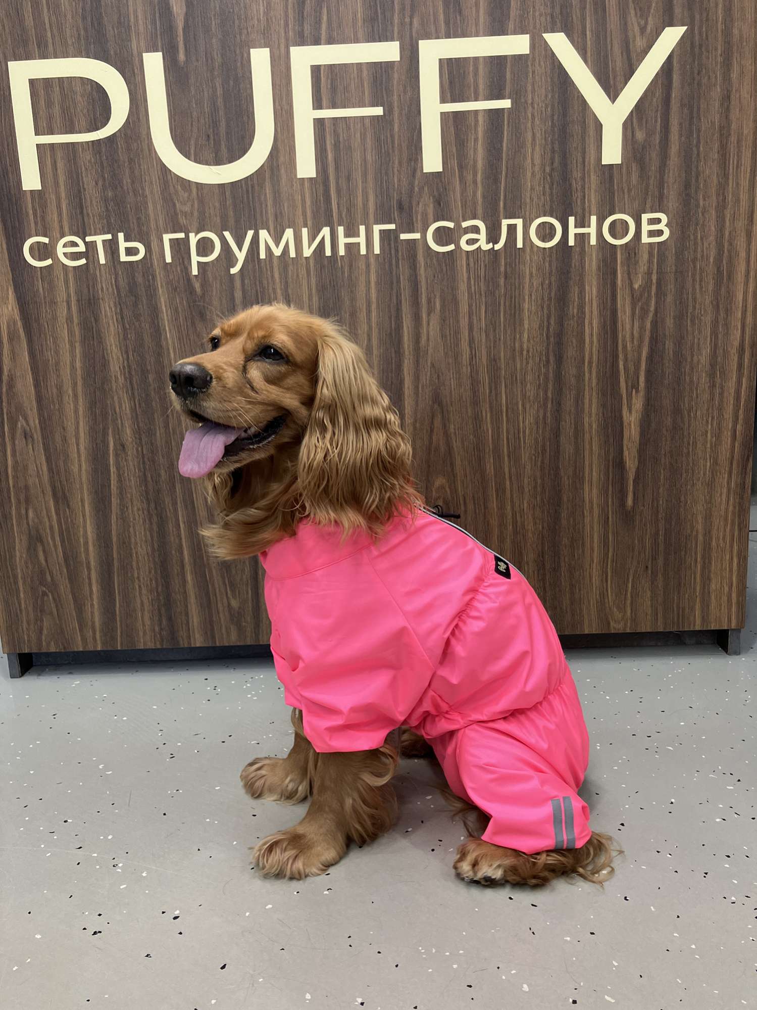 Дождевик для собаки Puffy Лайт розовый