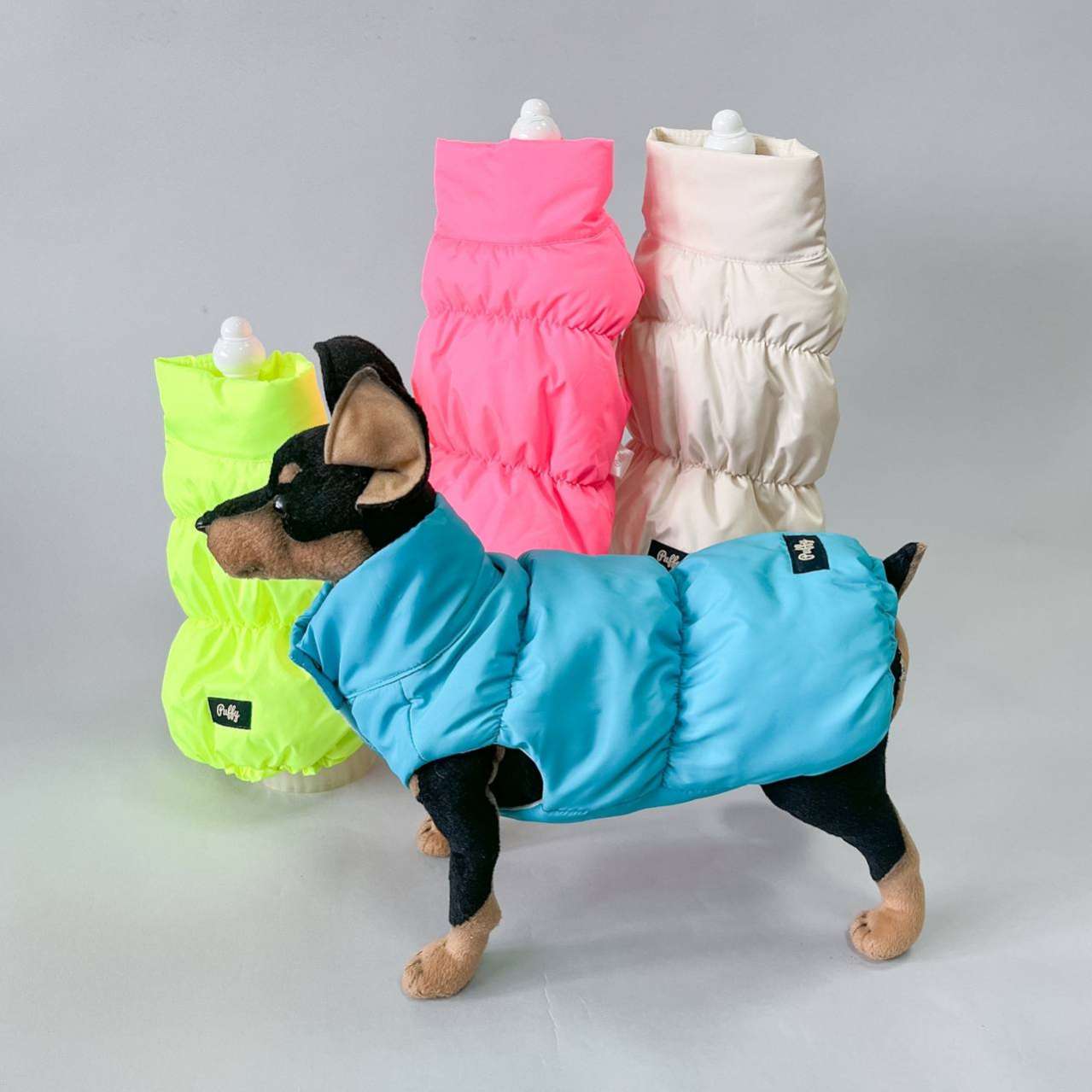 Жилетка Puffy Рич бирюзовая