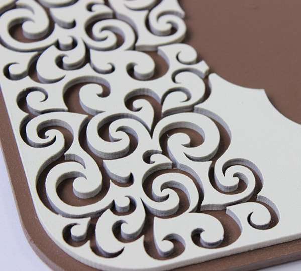 Деревянный поднос для мисок