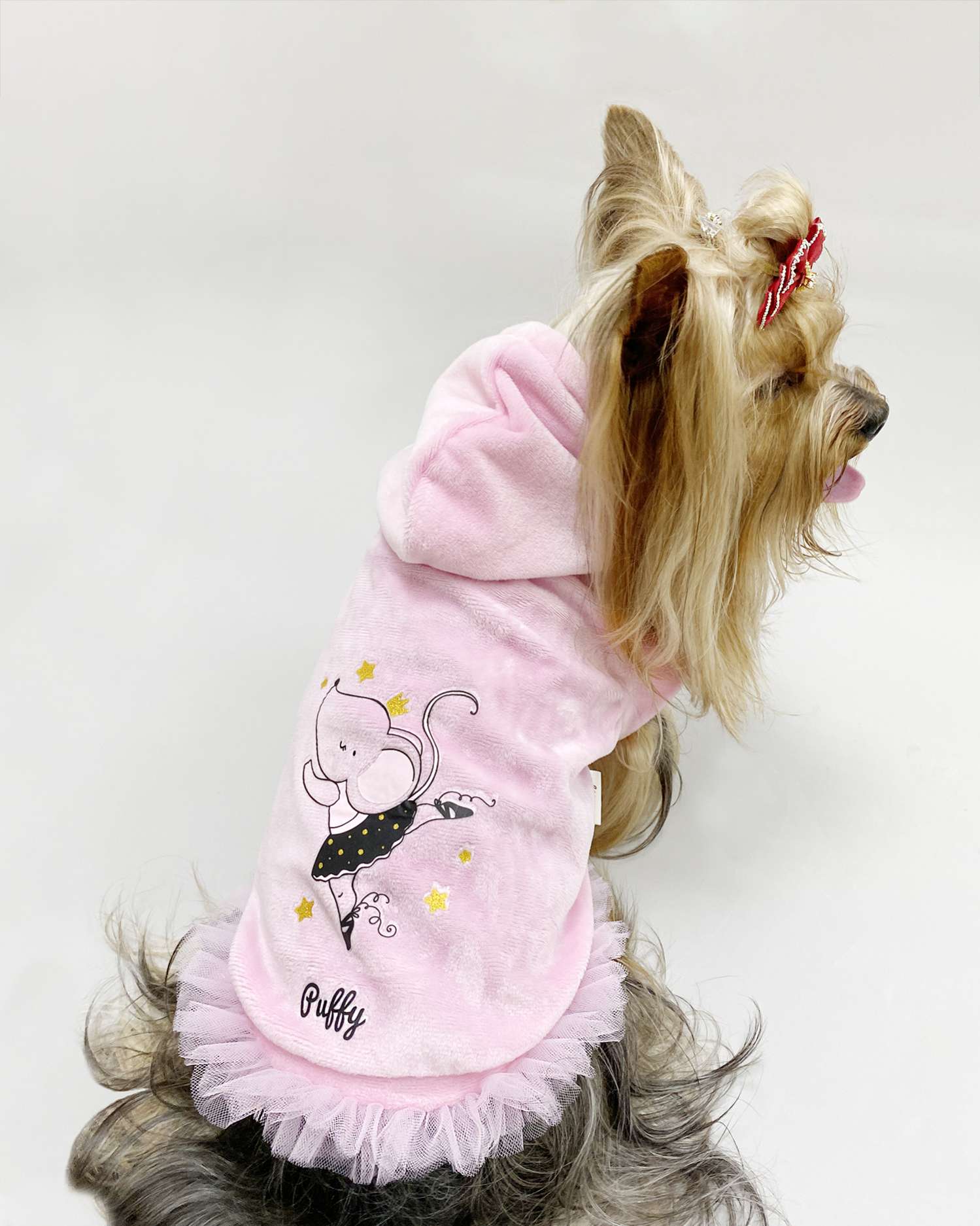 Толстовка для собаки велюровая Puffy Тутси