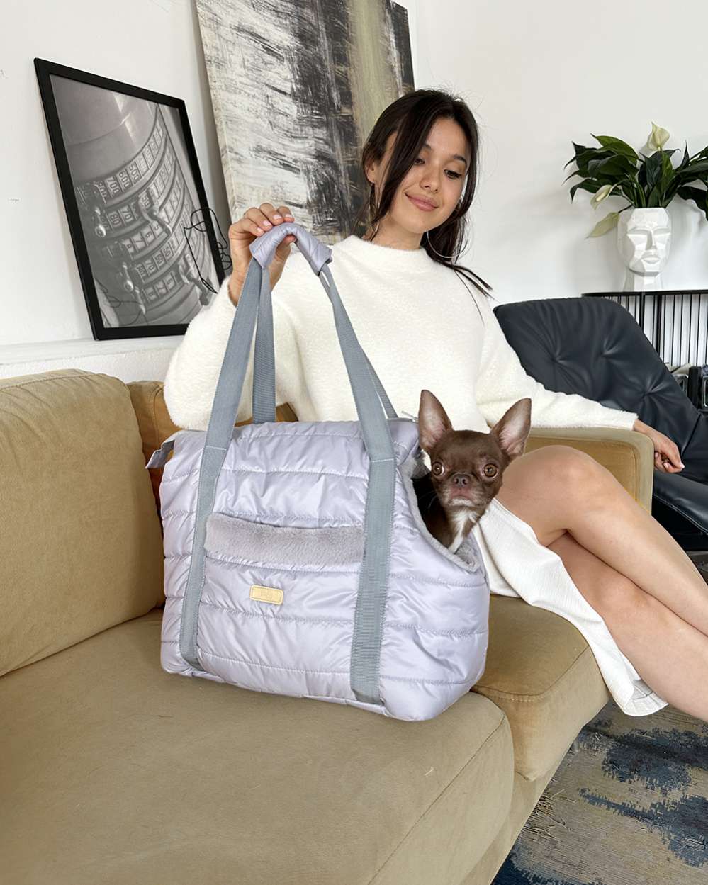 Сумка для собак Puffy Дакота серая