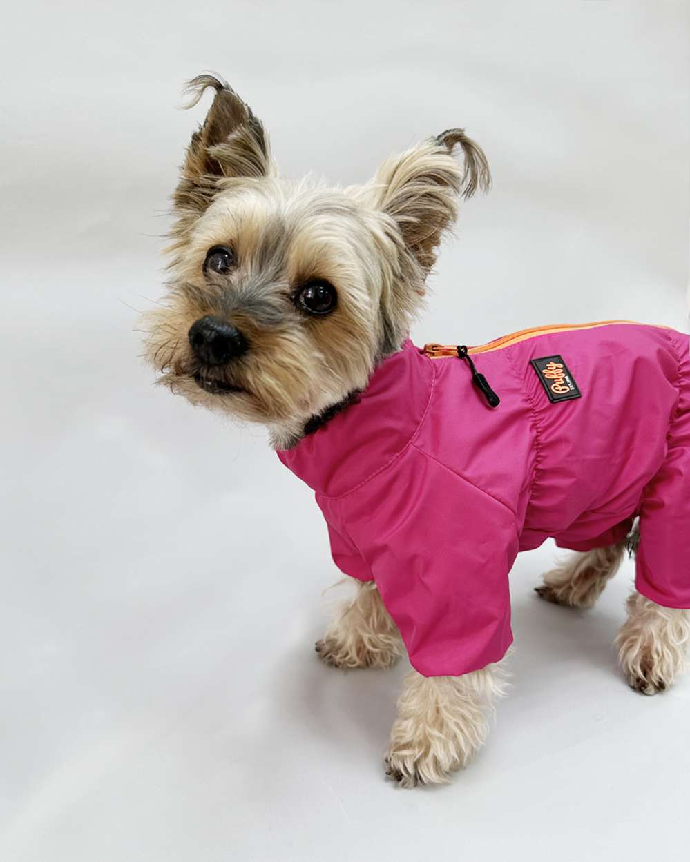 Дождевик для собаки утепленный Puffy Лион фуксия