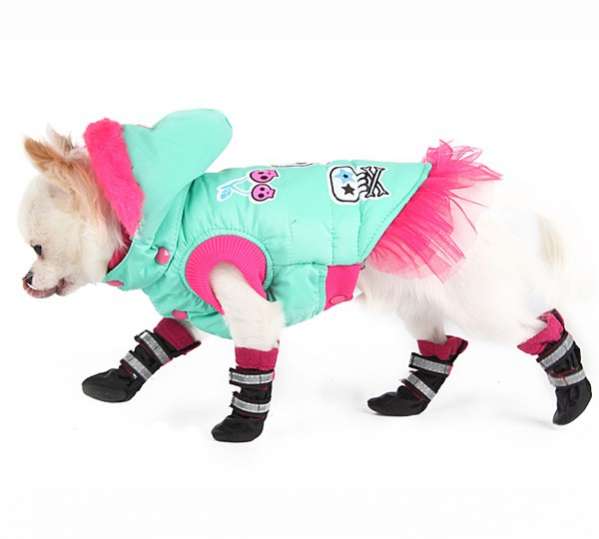 Обувь для собак ForMyDogs Флис Синие