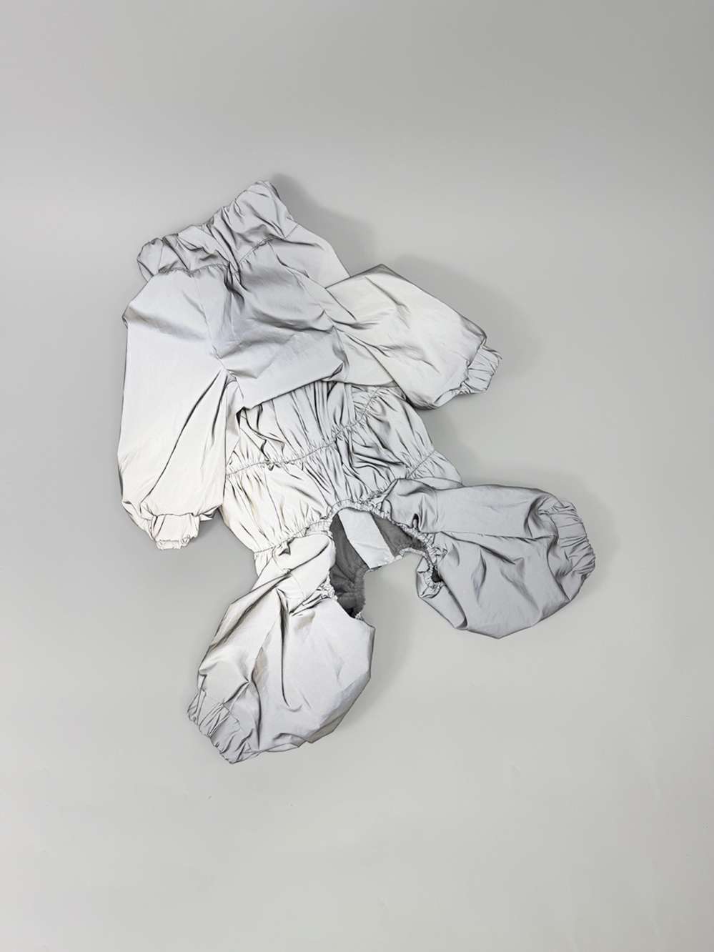 Утепленный дождевик Puffy Светоотражающий для мопсов и бульдогов 