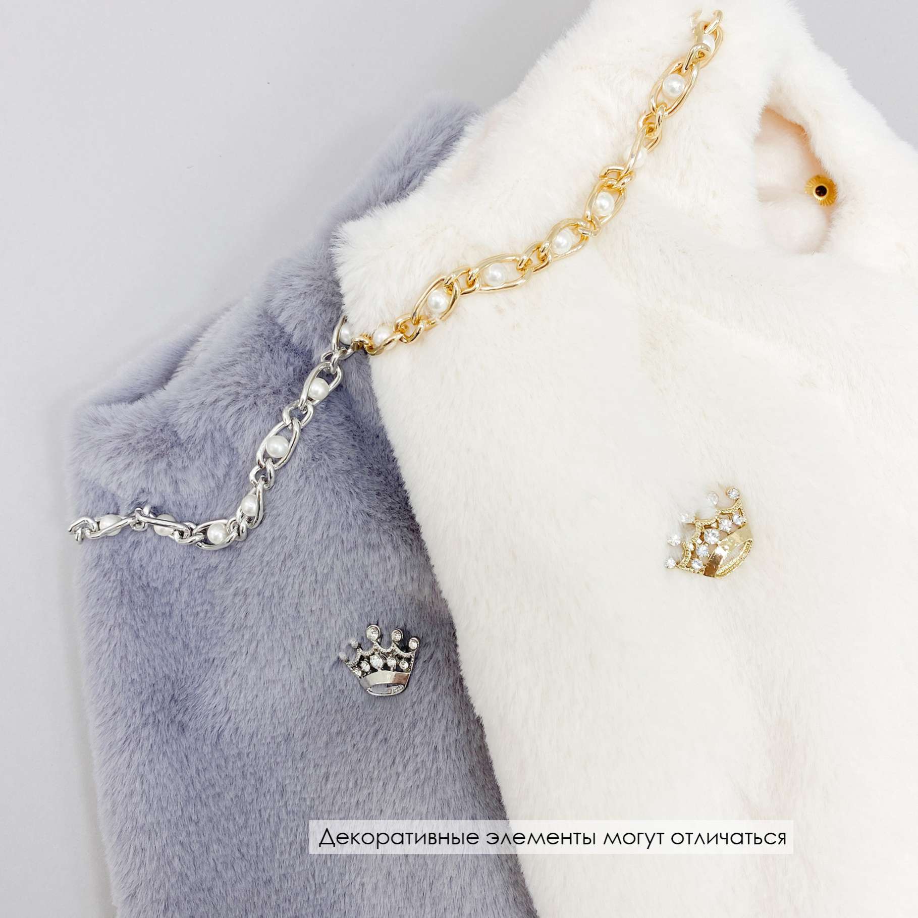 Меховая жилетка Puffy Морозка молочная