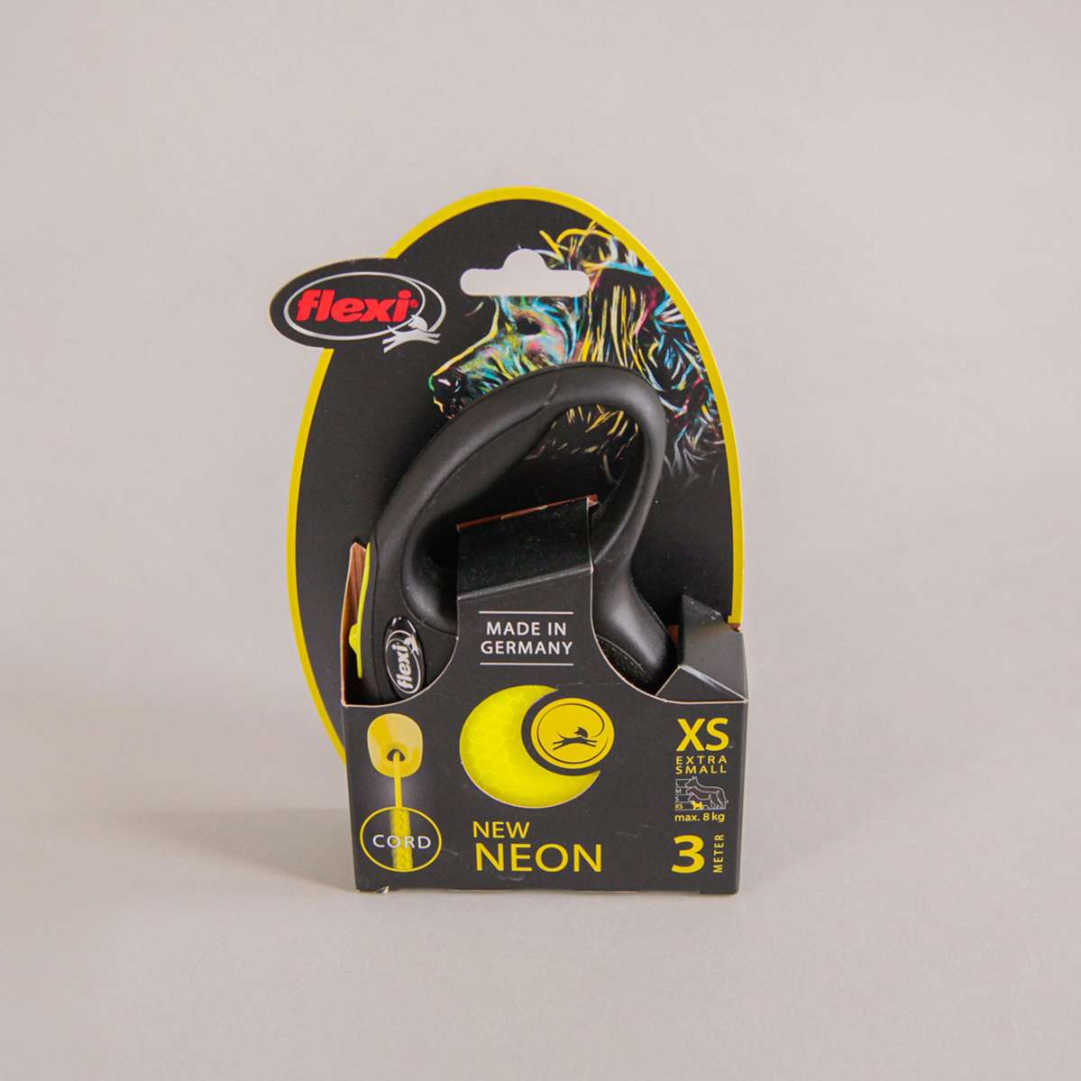 Рулетка для собак на тросе Flexi New Neon