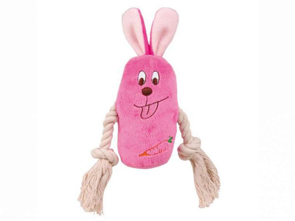 Плюшевая игрушка для собак с канатом Весёлые друзья